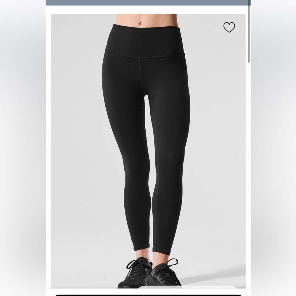 ALO yoga 7/8 high waisted airsoft legging black size large
